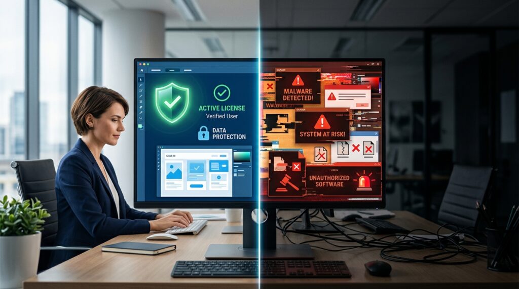 CorelDRAW Original vs Pirata: Riesgos de Comprar una Versión No Licenciada