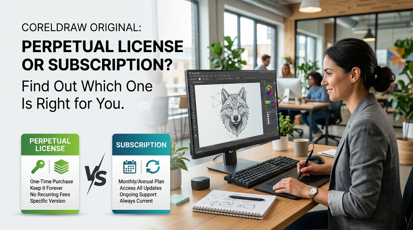 CorelDRAW Original: ¿Licencia Perpetua o Suscripción? Descubre cuál te conviene